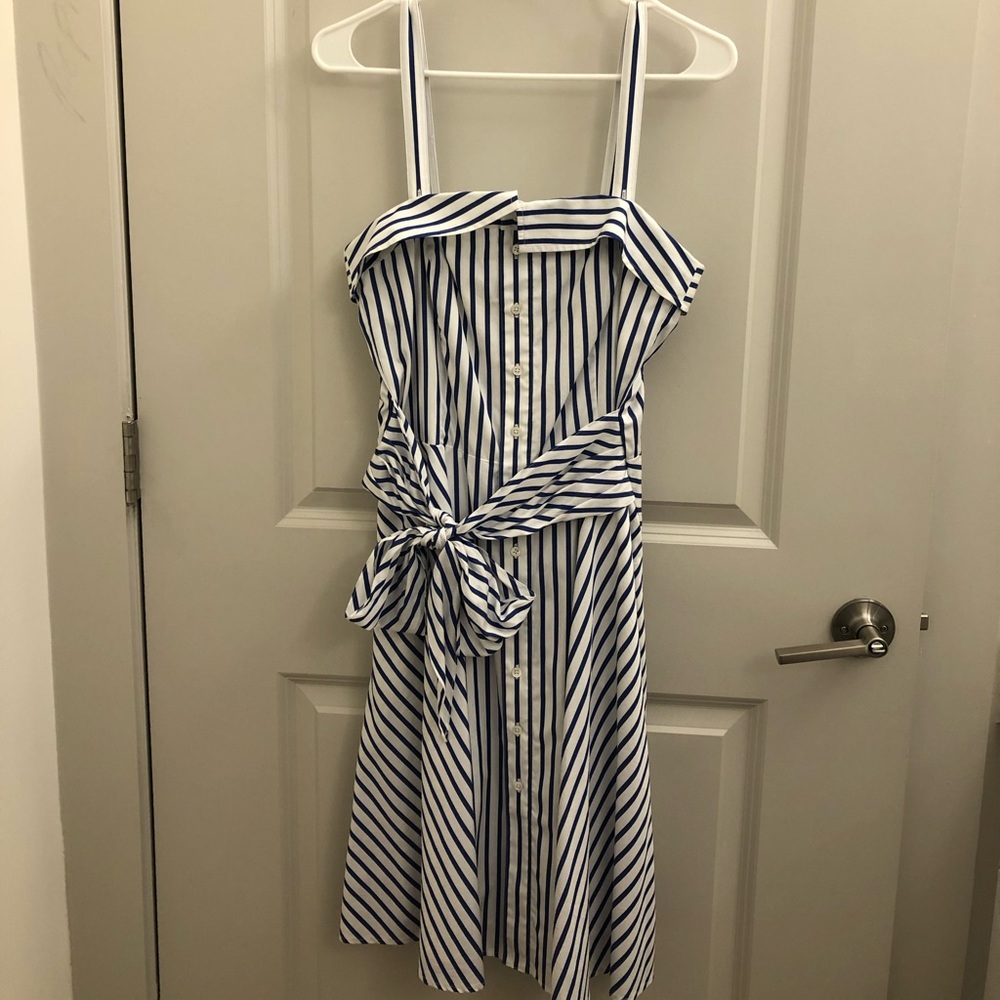 NWT Polo Ralph Lauren blue and white striped sundress